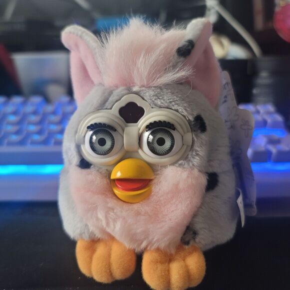 Tiger Electronics Other - Furby Buddies More Light Plush Gray Pink Tiger Electronics Vintage 1999 NWT